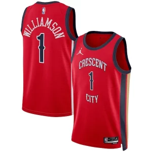 Robusto Increíble Perfecto Zion Williamson New Orleans Pelicans Jordan Brand Unisex Swingman Jersey Statement Edition Red