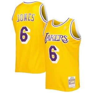 Ideal Eddie Jones Los Angeles Lakers 1996/97 Hardwood Classics Swingman Jersey Gold