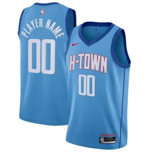Bonito Elegante Original Houston Rockets Nike 2020/21 Swingman Custom Jersey Blue City Edition