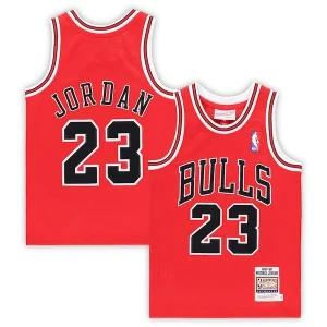 Maravilloso Increíble Hermoso Michael Jordan Chicago Bulls Preschool 1997/98 Hardwood Classics Authentic Jersey Red/Black/White