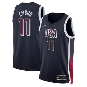 Versátil Joel Embiid Unisex Nike Men's USA Basketball 2024 Swingman Player Jersey Navy
