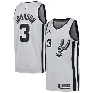 Comodo Moderno Keldon Johnson San Antonio Spurs Nike Swingman Player Jersey Statement Edition Silver