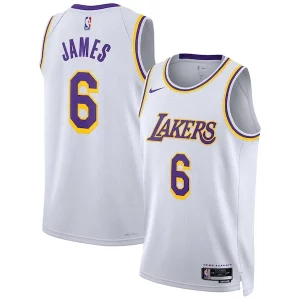 Sofisticado Clásico Elegante LeBron James Los Angeles Lakers Nike Unisex Swingman Jersey Association Edition White
