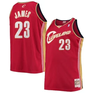 Versátil Único LeBron James Cleveland Cavaliers 2003/04 Big & Tall Hardwood Classics Swingman Jersey Red