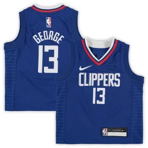 Clásico Paul George LA Clippers Nike Toddler 2020/21 Replica Jersey Icon Edition Royal