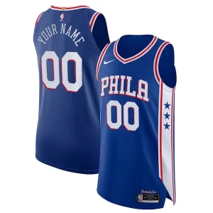 Estupendo Hermoso Philadelphia 76ers Nike Custom Authentic Jersey Icon Edition Royal