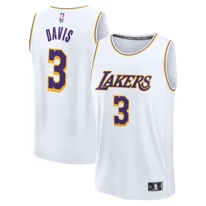 Maravilloso Anthony Davis Los Angeles Lakers Youth Fast Break Replica Player Jersey Association Edition White