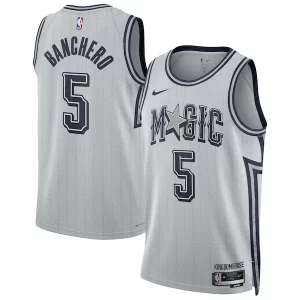 Lujoso Magnífico Paolo Banchero Orlando Magic Nike Unisex 2024/25 Swingman Player Jersey City Edition Silver