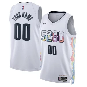 Magnífico Fácil de llevar Práctico Denver Nuggets Nike Unisex 2024/25 Custom Swingman Jersey City Edition White