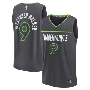 Delicioso Bonito Versátil Nickeil Alexander Walker Minnesota Timberwolves Youth Fast Break Replica Player Jersey Statement Edition Black