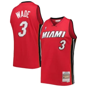 Increíble Práctico Fácil de llevar Dwyane Wade Miami Heat Hardwood Classics Swingman Jersey Red