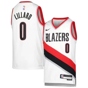 Magnífico Damian Lillard Portland Trail Blazers Nike Youth Swingman Jersey Association Edition White