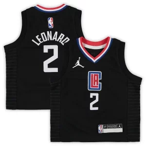 Resistente Perfecto Kawhi Leonard LA Clippers Jordan Brand Toddler 2020/21 Jersey Black Statement Edition
