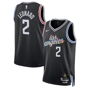 Increíble Kawhi Leonard LA Clippers Nike Unisex 2022/23 Swingman Jersey City Edition Black