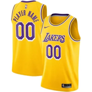 Versátil Chulo Hermoso Los Angeles Lakers Nike 2020/21 Swingman Custom Jersey Icon Edition Gold