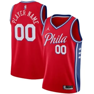 Encantador Original Philadelphia 76ers Jordan Brand Swingman Custom Jersey Statement Edition Red