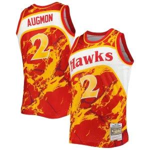 Elegante Cool Exquisito Stacey Augmon Atlanta Hawks 1991/92 Hardwood Classics Marble Swingman Jersey Red