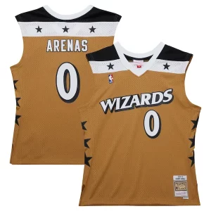 Chulo Perfecto Gilbert Arenas Washington Wizards 2006/07 Hardwood Classics Swingman Jersey Gold