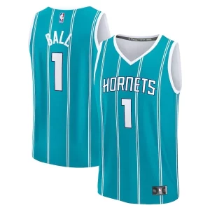 Hermoso LaMelo Ball Charlotte Hornets Youth Fast Break Replica Player Jersey Icon Edition Teal