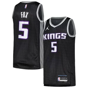 Atractivo Robusto De'Aaron Fox Sacramento Kings Jordan Brand Swingman Player Jersey Statement Edition Black
