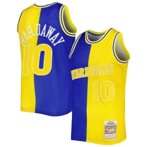 Lujoso Sofisticado Delicioso Tim Hardaway Golden State Warriors Hardwood Classics 1990/91 Split Swingman Jersey Royal/Gold
