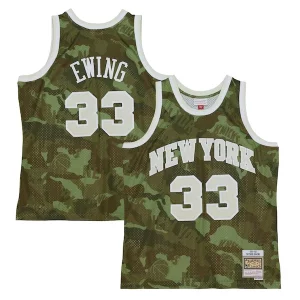 Increíble Fantástico Patrick Ewing New York Knicks Hardwood Classics 1991/92 Ghost Green Swingman Jersey Camo