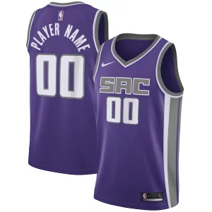 Perfecto Delicioso Moderno Sacramento Kings Nike Swingman Custom Jersey Purple Icon Edition