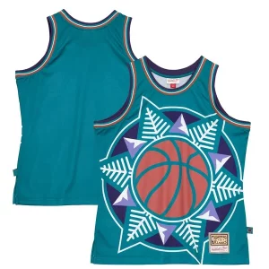 Maravilloso Bonito Sofisticado Utah Jazz Hardwood Classics Blown Out Fashion Jersey Turquoise