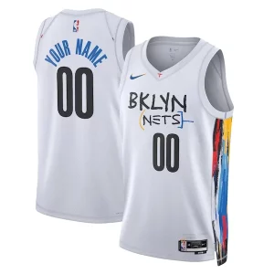 Encantador Brooklyn Nets Nike Unisex 2022/23 Swingman Custom Jersey City Edition White