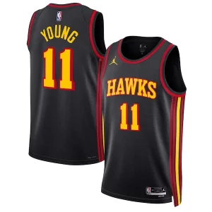 Atractivo Trae Young Atlanta Hawks Jordan Brand Unisex Swingman Jersey Statement Edition Black