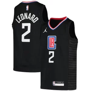 Clásico Encantador Fácil de llevar Kawhi Leonard LA Clippers Jordan Brand Youth 2020/21 Swingman Player Jersey Black Statement Edition