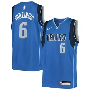 Elegante Fácil de llevar Fantástico Kristaps Porzingis Dallas Mavericks Nike Youth Swingman Jersey Icon Edition Blue