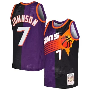 Comodo Atractivo Lujoso Kevin Johnson Phoenix Suns Hardwood Classics 1996/97 Split Swingman Jersey Purple/Black