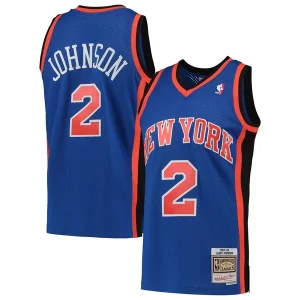 Moderno Larry Johnson New York Knicks 1998/99 Hardwood Classics Swingman Jersey Blue