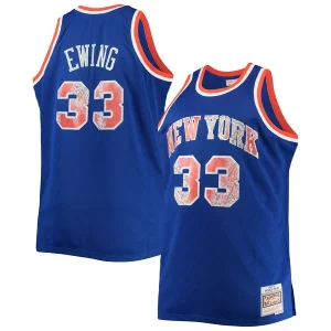Resistente Increíble Patrick Ewing New York Knicks Big & Tall 1991/92 NBA 75th Anniversary Diamond Swingman Jersey Blue