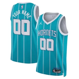 Maravilloso Estupendo Clásico Charlotte Hornets Jordan Brand Unisex Swingman Custom Jersey Teal Icon Edition