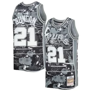 Genial Encantador Exquisito Tim Duncan San Antonio Spurs 1998/99 Hardwood Classics Lunar New Year Swingman Jersey Silver