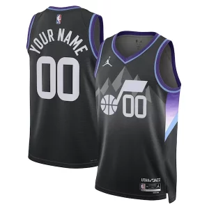Duradero Versátil Utah Jazz Jordan Brand Unisex 2024/25 Custom Swingman Jersey Statement Edition Black