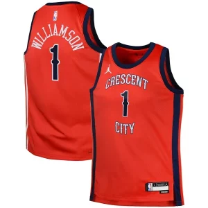 Clásico Zion Williamson New Orleans Pelicans Jordan Brand Swingman Jersey Statement Red