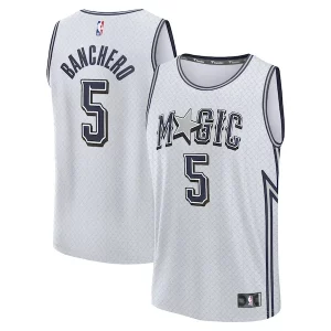 Delicioso Fantástico Paolo Banchero Orlando Magic Youth 2024/25 Fast Break Player Jersey City Edition Silver