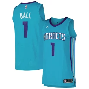 Estupendo Bonito Elegante LaMelo Ball Charlotte Hornets Jordan Brand Authentic Player Jersey Icon Edition Teal