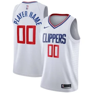 Elegante Versátil Chulo LA Clippers Nike 2020/21 Swingman Custom Jersey Association Edition White