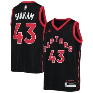 Chulo Pascal Siakam Toronto Raptors Jordan Brand Youth 2020/21 Swingman Jersey Statement Edition Black