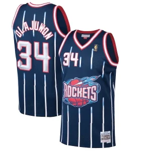 Ideal Hermoso Comodo Hakeem Olajuwon Houston Rockets 1996/97 Hardwood Classics Swingman Jersey Navy