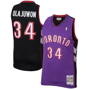 Resistente Hakeem Olajuwon Toronto Raptors 2001/02 Hardwood Classics Swingman Jersey Purple