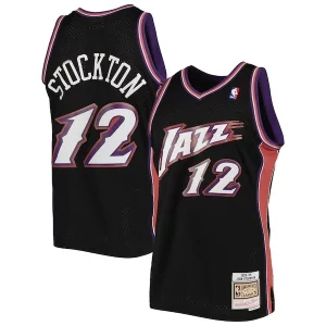 Hermoso Resistente Comodo John Stockton Utah Jazz 1998/99 Hardwood Classics Swingman Jersey Black