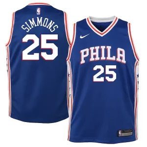 Chulo Ideal Ben Simmons Philadelphia 76ers Nike Youth Swingman Jersey Royal Icon Edition/White