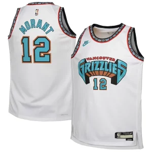 Robusto Encantador Ja Morant Memphis Grizzlies Nike Youth 2024/25 Swingman Jersey White Classic Edition