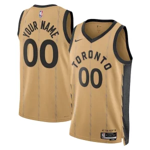 Original Chulo Toronto Raptors Nike Unisex 2023/24 Custom Swingman Jersey Gold City Edition