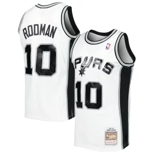Maravilloso Fantástico Dennis Rodman San Antonio Spurs 2001/02 Hardwood Classics Swingman Jersey White